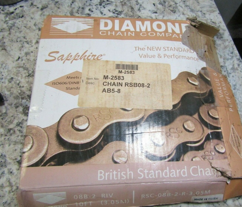 Diamond 08B-2 RIV 10 Ft. Double Roller Chain