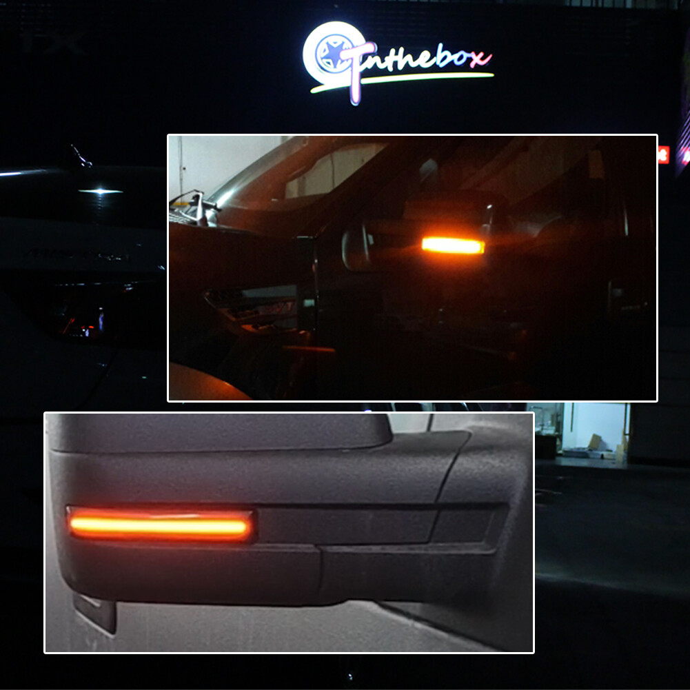 LED Side Mirror Amber Lens Turn Signal Light Lamps For Ford 2009-2014 F150 F-150