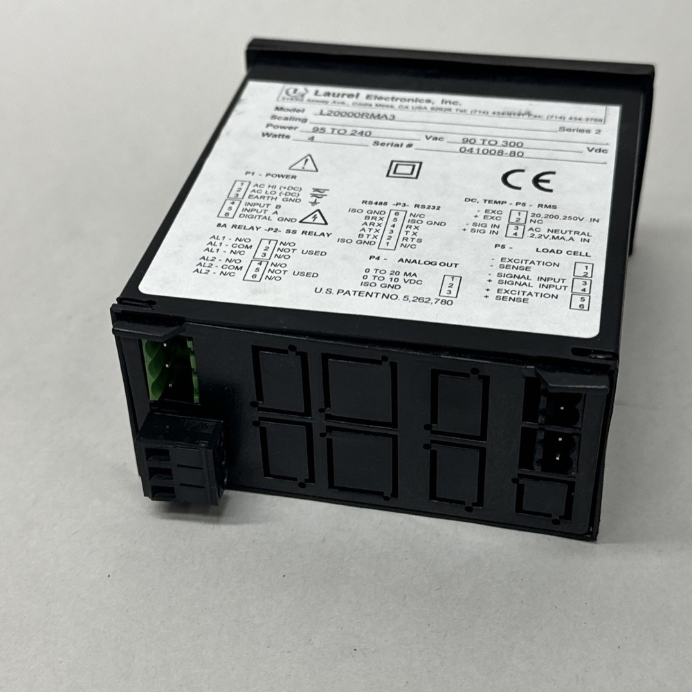Process Panel Meter L20000RMA3, Laurel Electronics, AC/DC Input, 4W