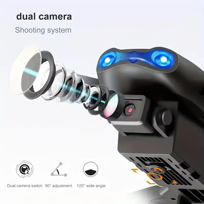 E99 PRO Drone With Remote Control Dual Camera Obstacle Avoidance Foldable Arms