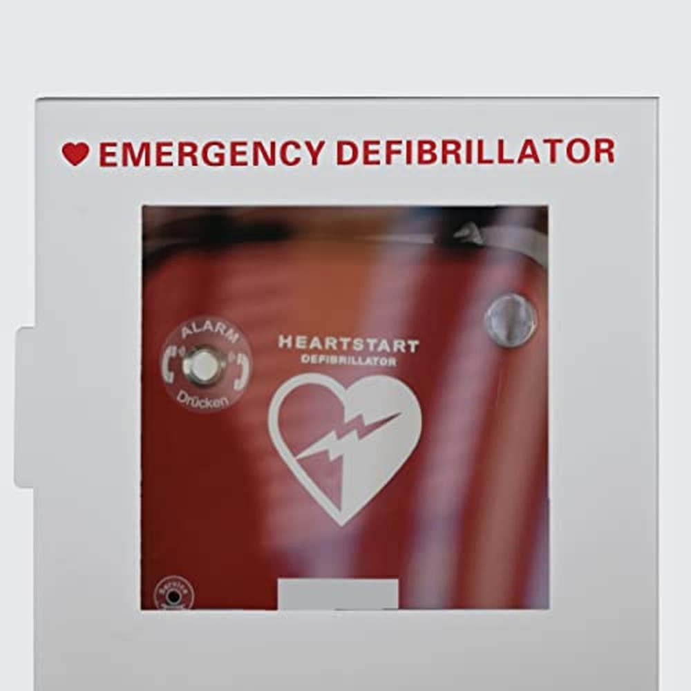 AdirMed AED Cabinet, Non Alarmed AED Defibrillator Wall Mounted, Easy Access ...