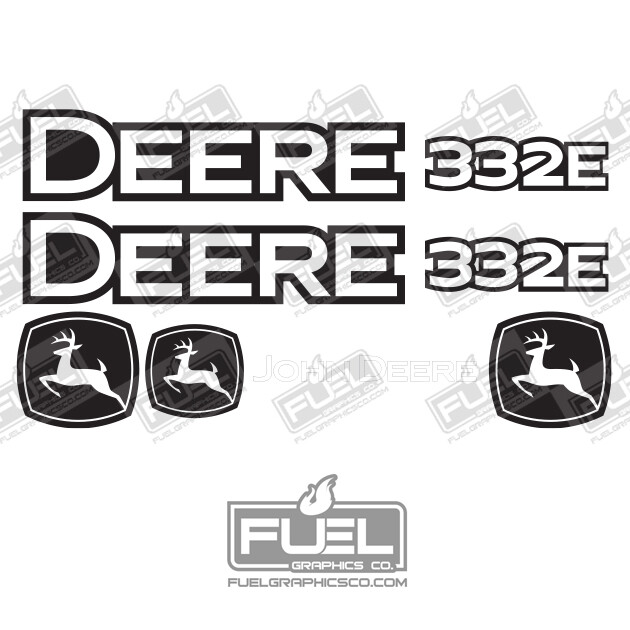 332E Track Loader Premium Vinyl Decal Kit - Construction Equipment Decal Set