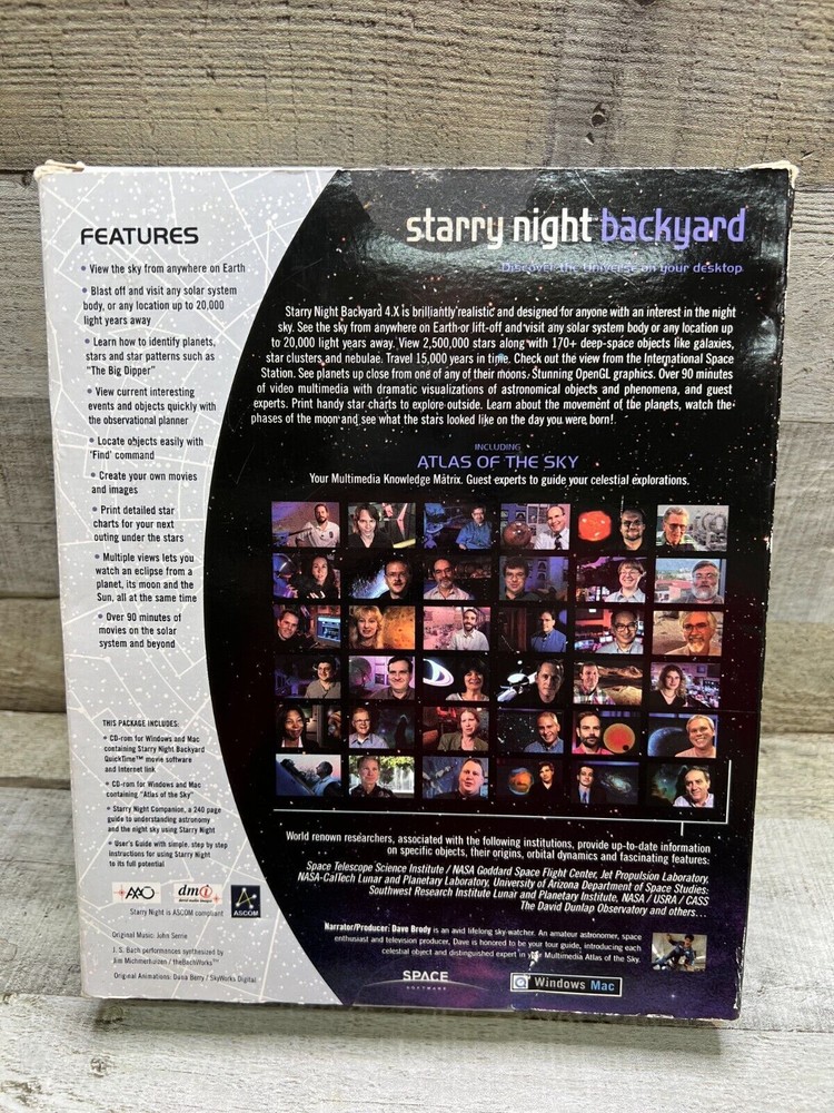 Starry Night Backyard 4.X Astronomy Software Windows Mac Version 4.X