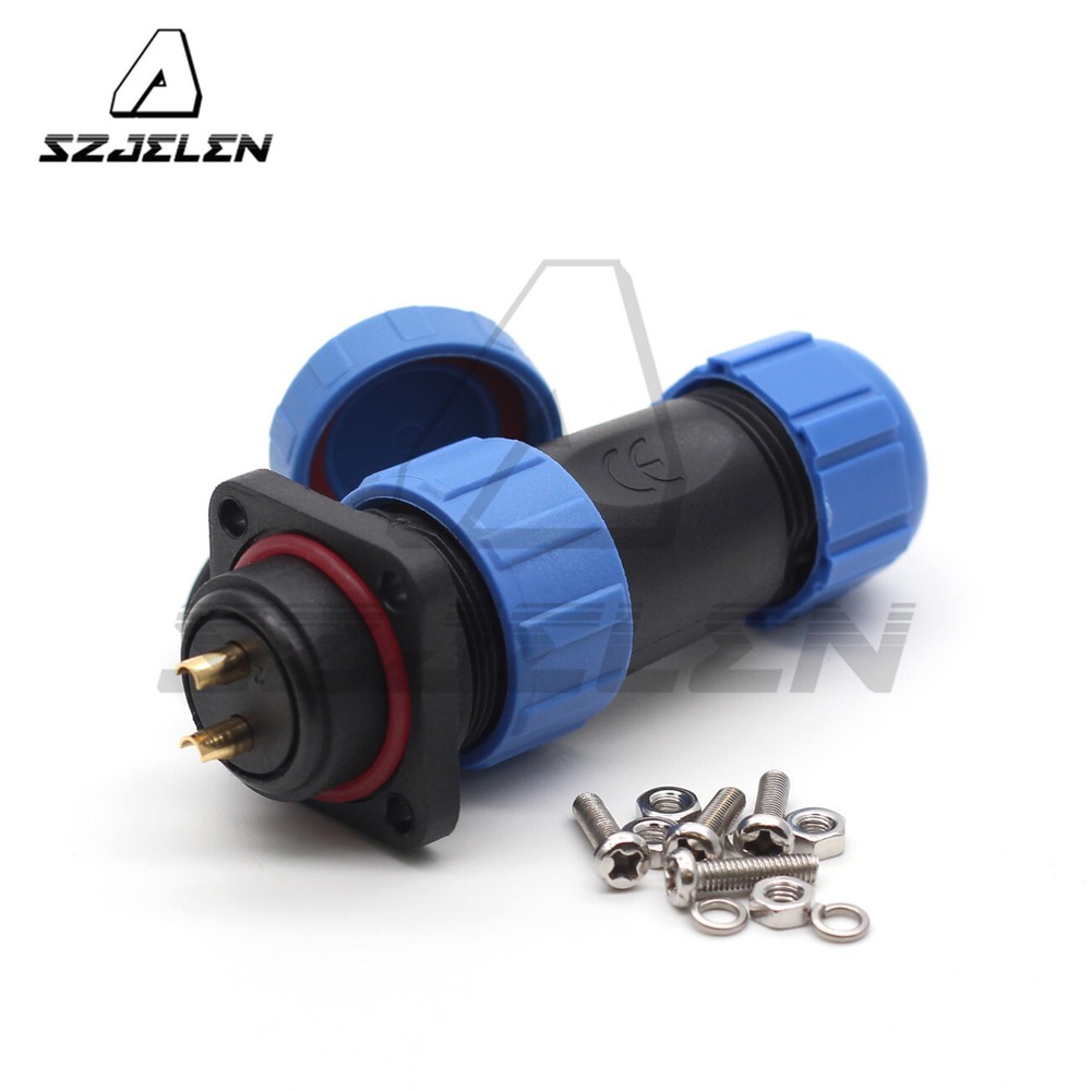 SP21 2pin Electrical Equipment Cable Connector Waterproof Panel Mount Connector