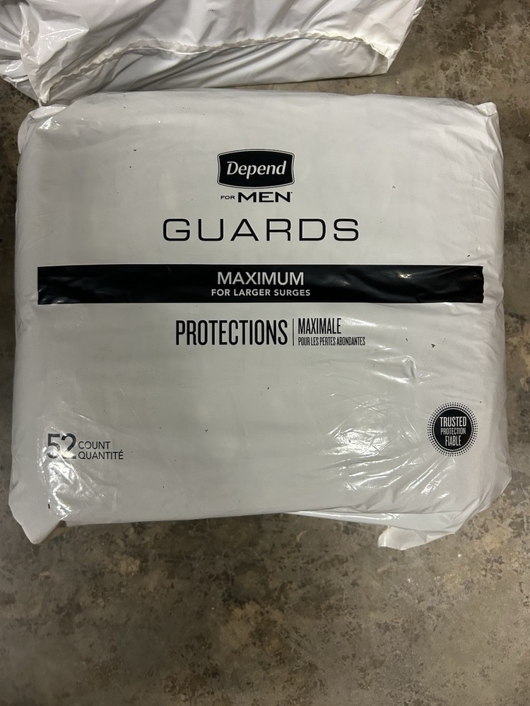 Depend Guards Incontinence Pads for Men, Maximum Absorbency, 156 Count