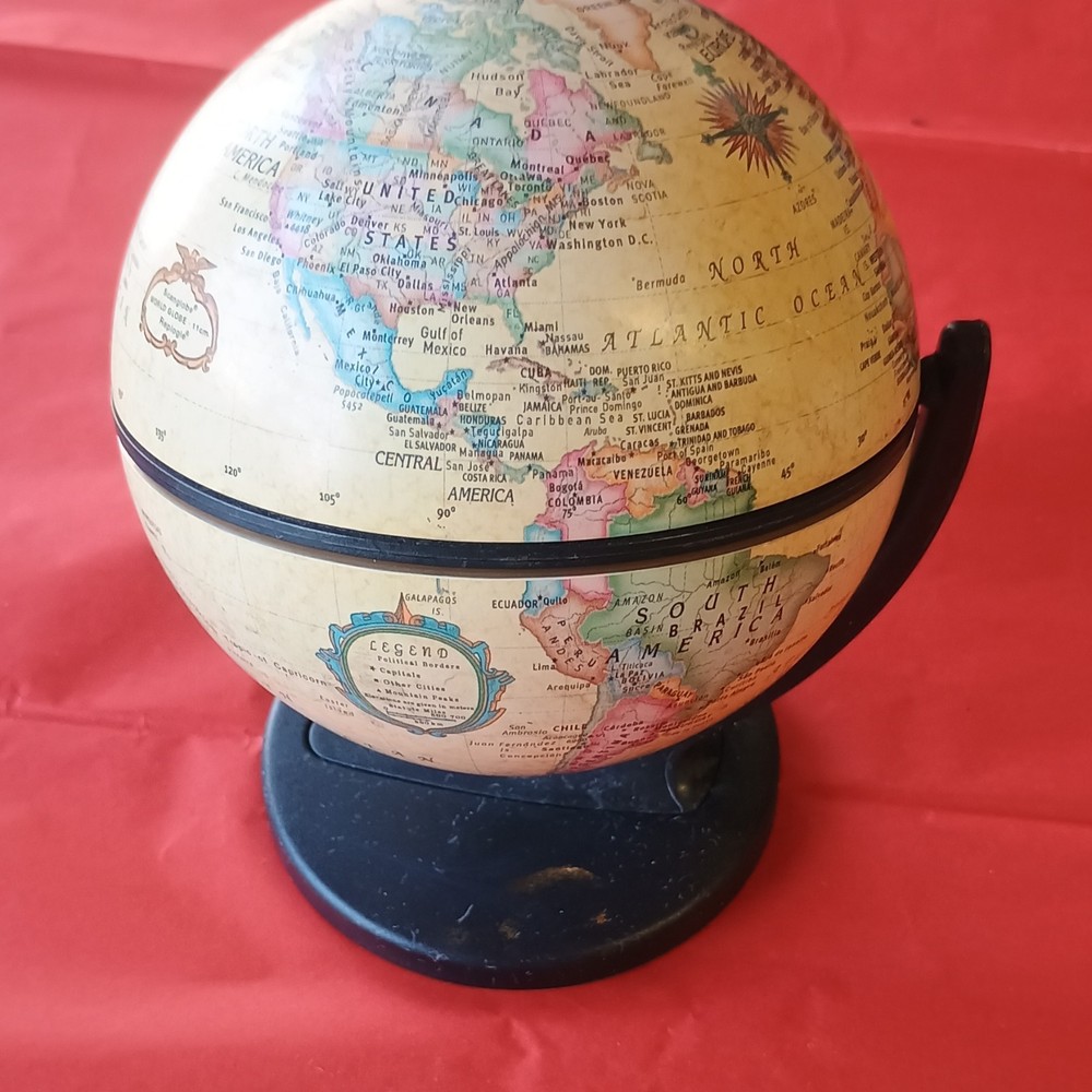 Replogle Globes Antique Style Tabletop Globe Rotating Multicolor Plastic Small