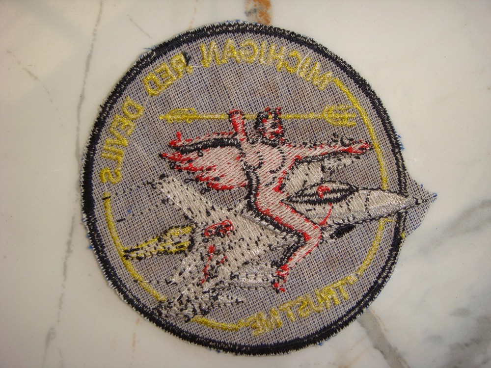 USAF 107th FIGHTER SQUADRON MICHIGAN RED DEVILS AT SELFRIDGE PATCH