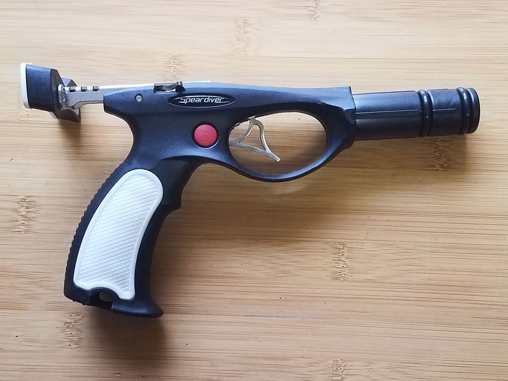Speardiver Stealth Side Line Release Red Speargun Handle Complete Trigger Mech