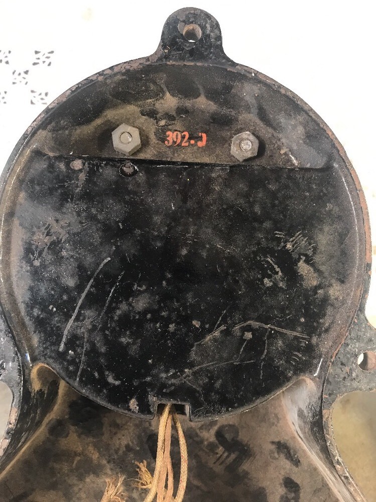 Antique Cast Iron Alarm With Two Bells