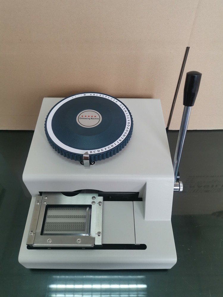 Semi-Automatic Nameplate Embosser Metal Embossing Machine 41 Code New dsefdd