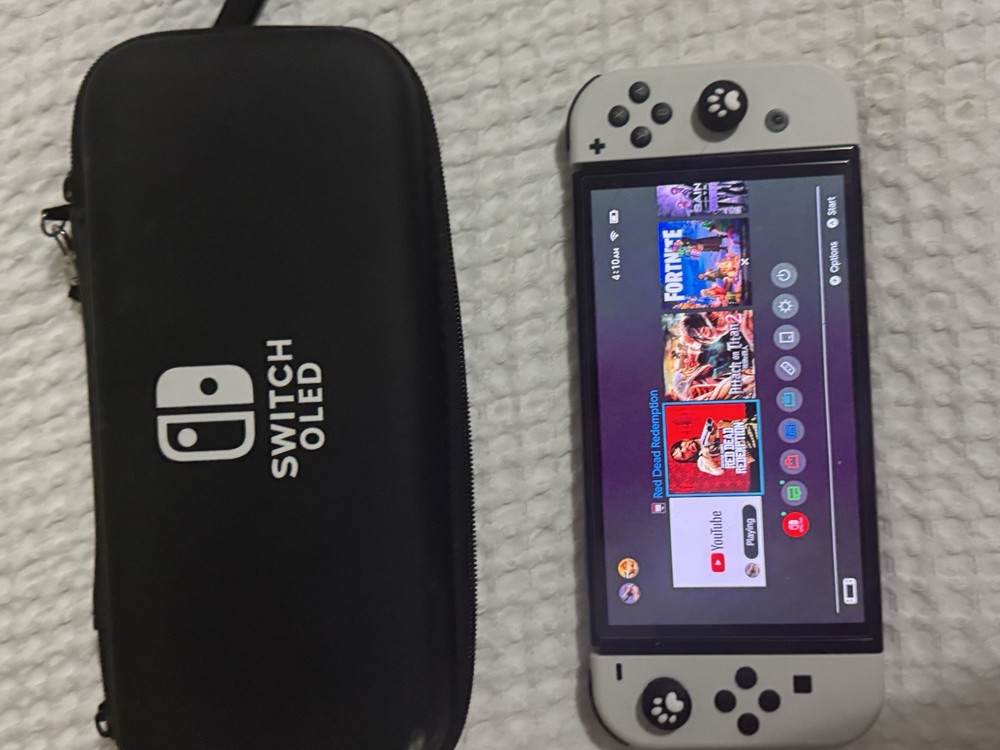 Nintendo Switch OLED Bundle with Red Dead Redemption, Carrying Case, Joy-Cons