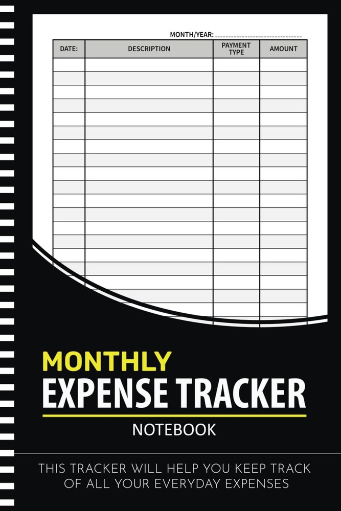 Expense Tracker Notebook: Daily Spending Tracker Organizer Log Book, Budget Plan
