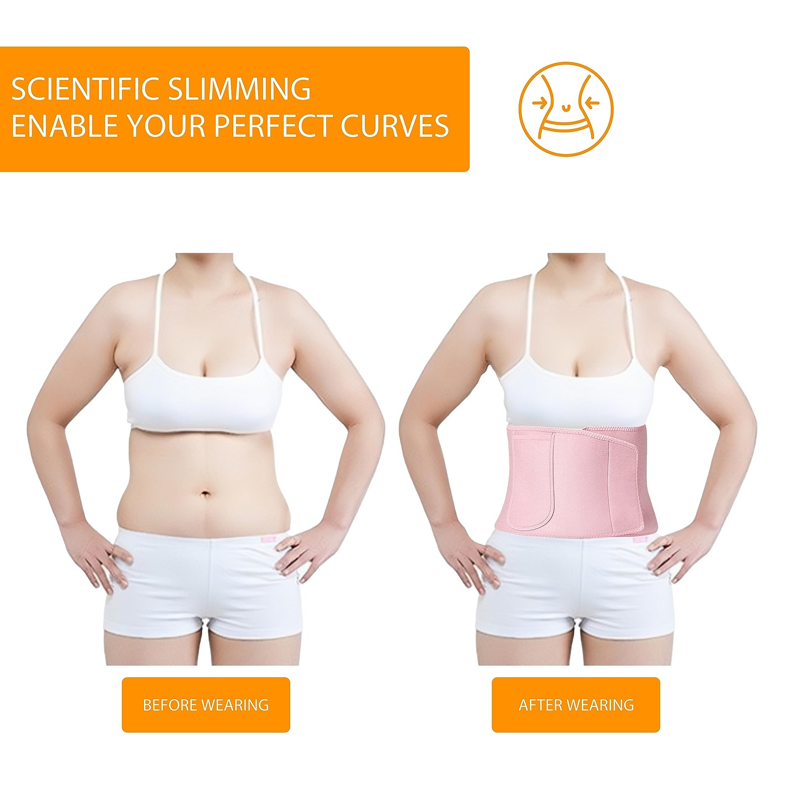 Slimming Waist Trainer & Trimmer Belt Lower Belly Fat Sweat Band Men & Women USA