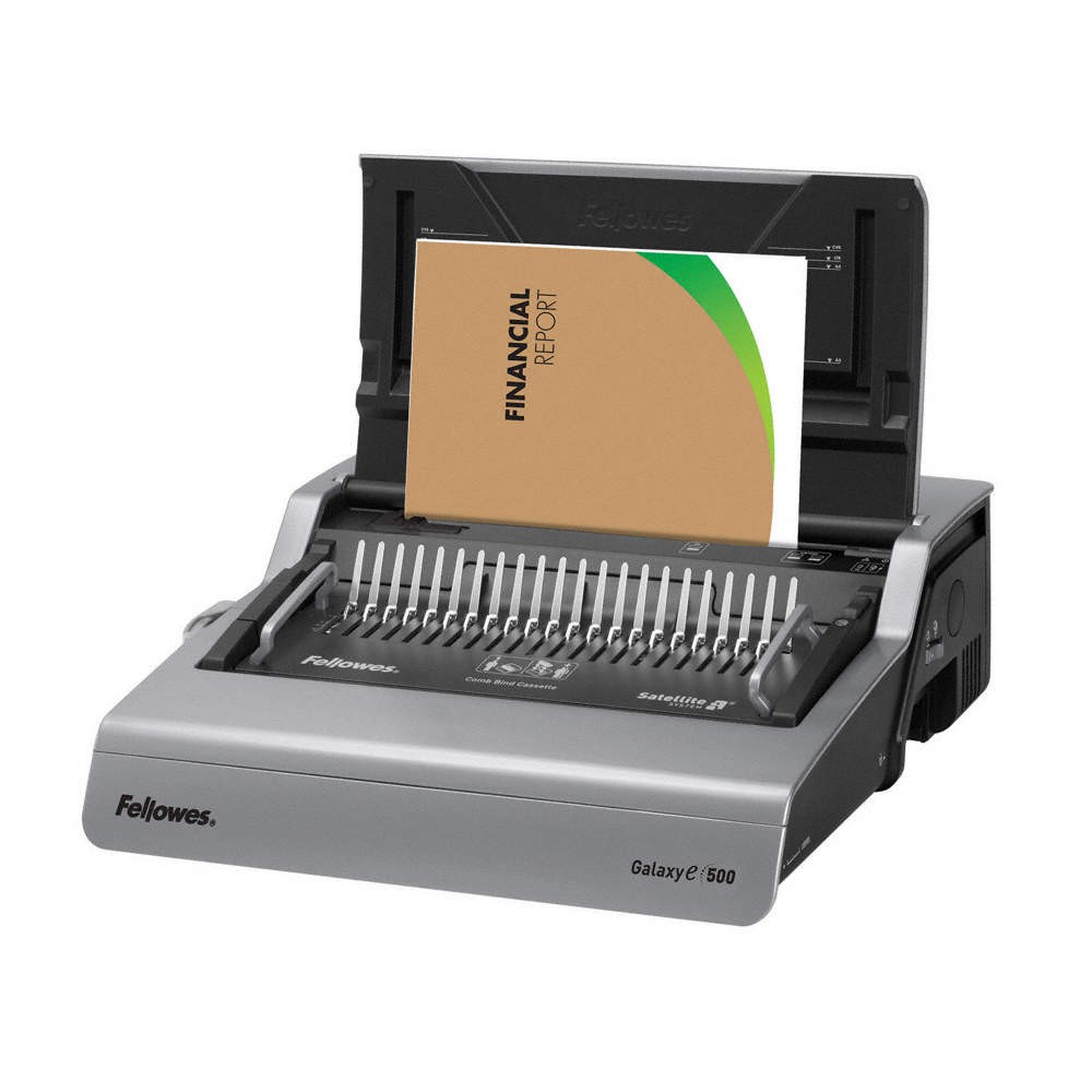 FELLOWES Binding Machine,Silver; Black 30D520