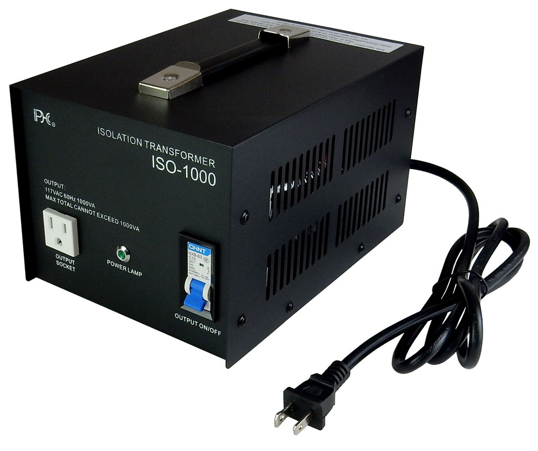 1000VA/Watts AC Isolation Transformer with 117VAC Isolated Output Voltage