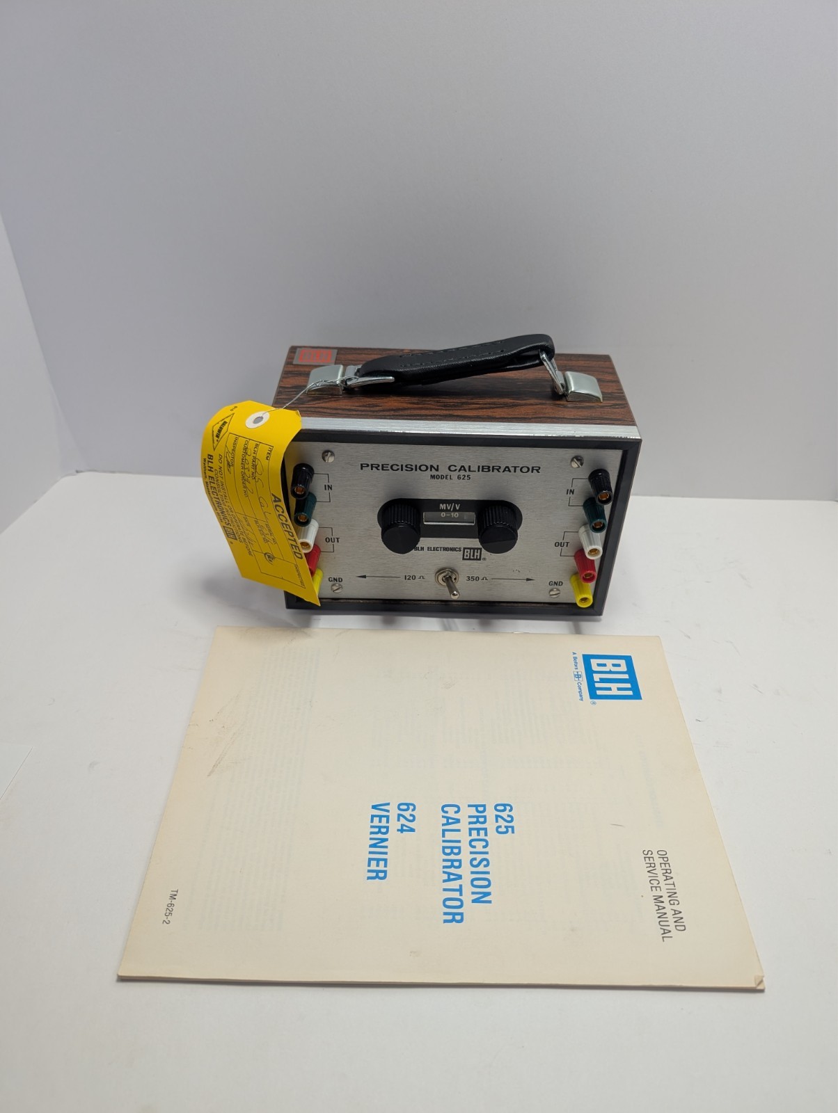 BLH Model 625 Precision Calibrator 0-10 mv/v NOS with Manual, NO TEST LEADS