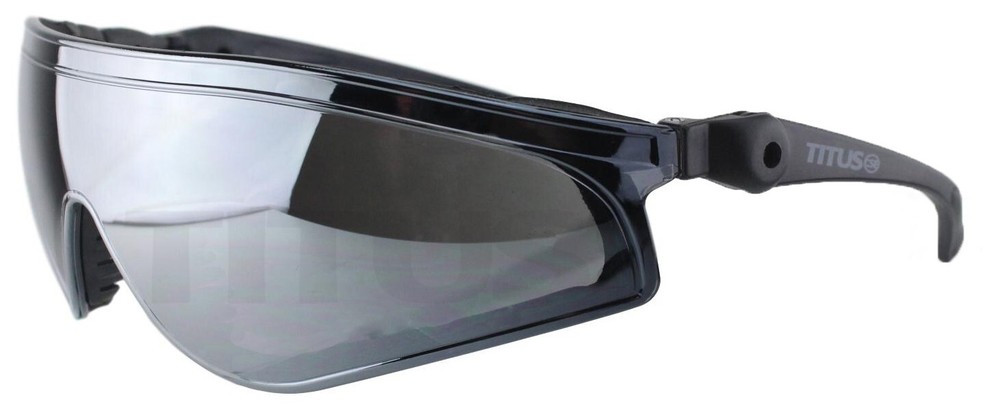 Solid Lens Mirror Biker Sunglasses Adjustable Arm Stem Mirror Padded Z87 DOT