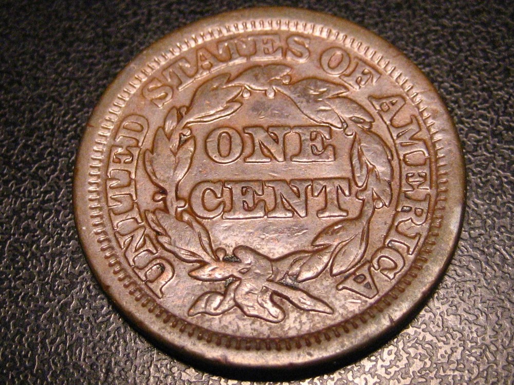 1845 Braided Hair Large Cent