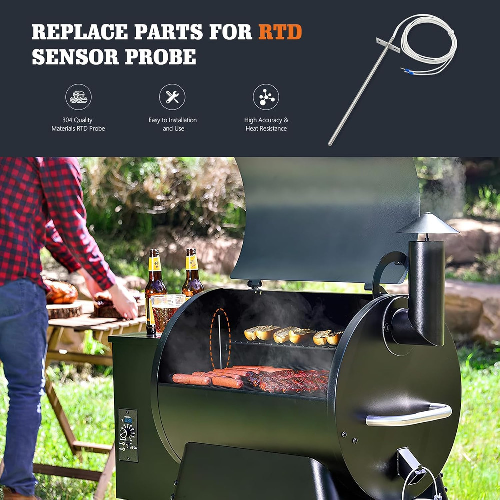 Temperature Probe Sensor, Replacement for Traeger Digital Thermostat Probe, Sens