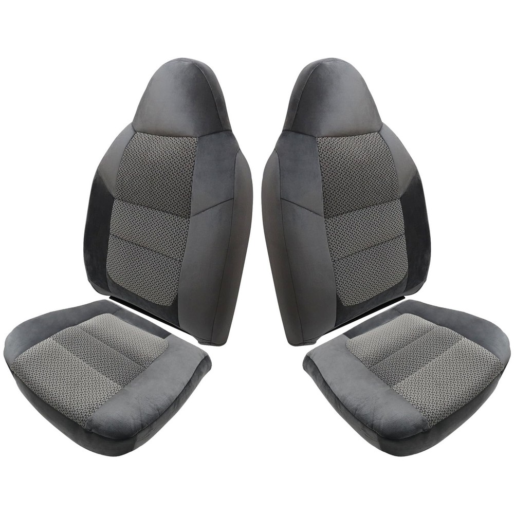 SecosAutoparts Driver & Passenger Side Bottom & Top Replacement Cloth Seat Co...