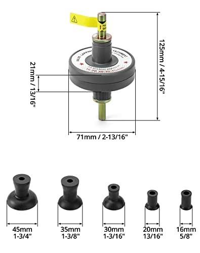 Valve Lapping Tool Kit, Universal Valve Lapping Attachment Tool for Grinding