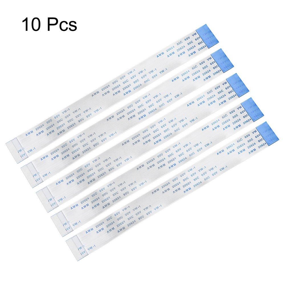 Flat Flex Cable, 30 Pin 150mm FPC FFC Tape Cable 10pcs (Type B)