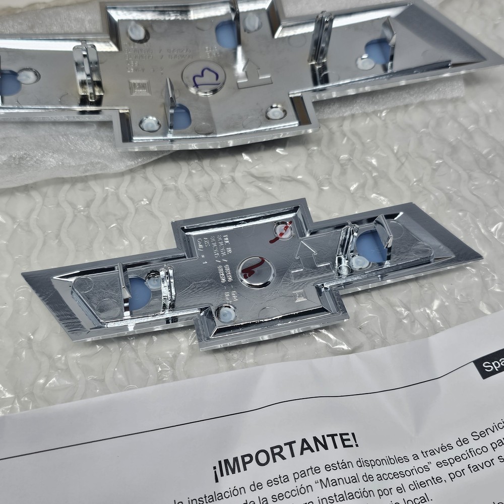 GM Genuine OEM Chrome Bowtie Kit (Front Grille + Tailgate Emblems) 2021-2025