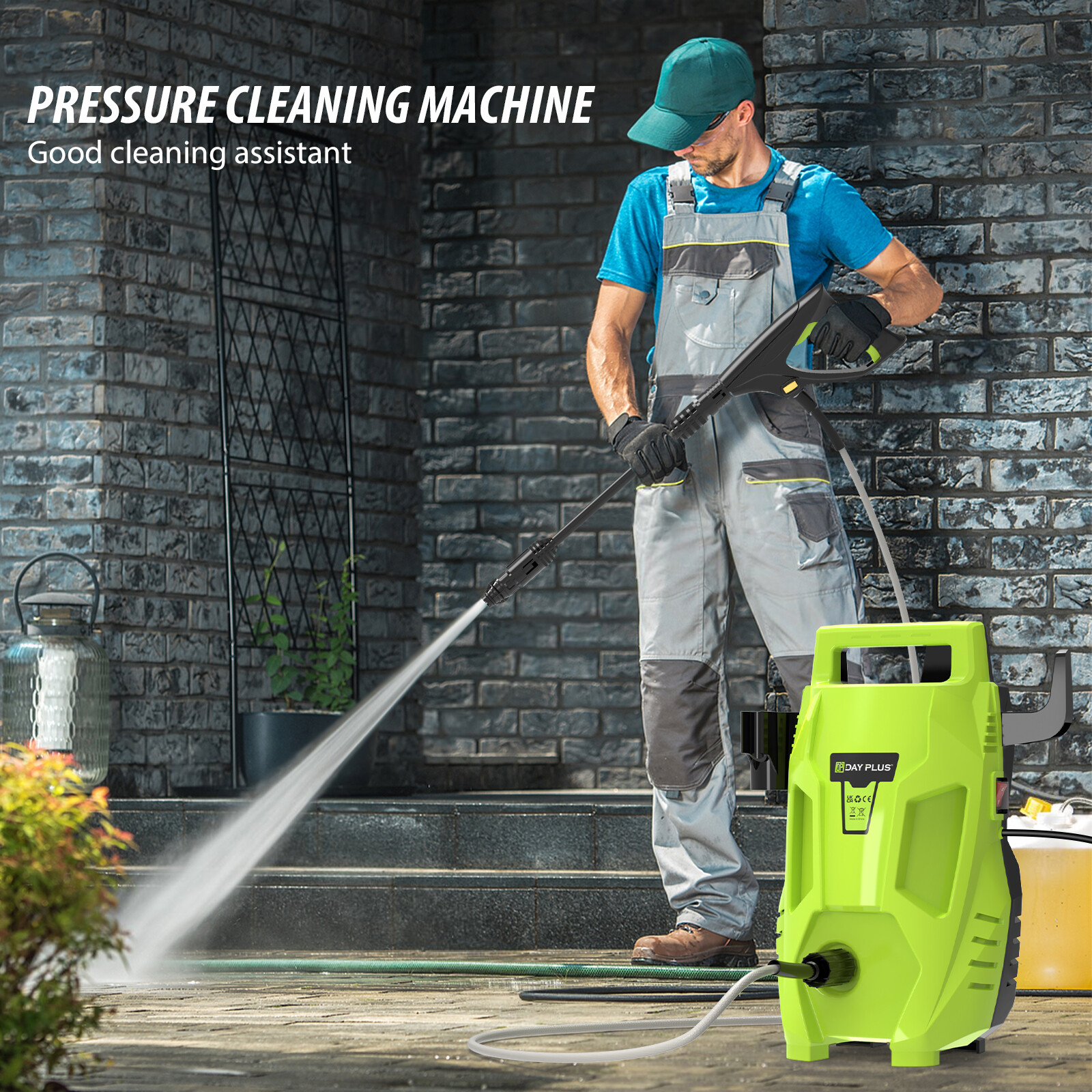 6000 PSI Electric Pressure Washer High Pressure Washer Portable Powered Washer