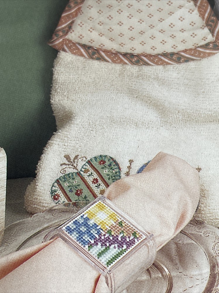 Patchwork Kitchen Coaster Mug Napkin Ring Annie's Plastic Canvas Pattern