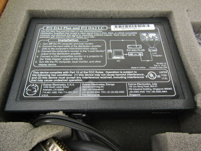 Extron 60-046-02 P/2 DA2 Plus