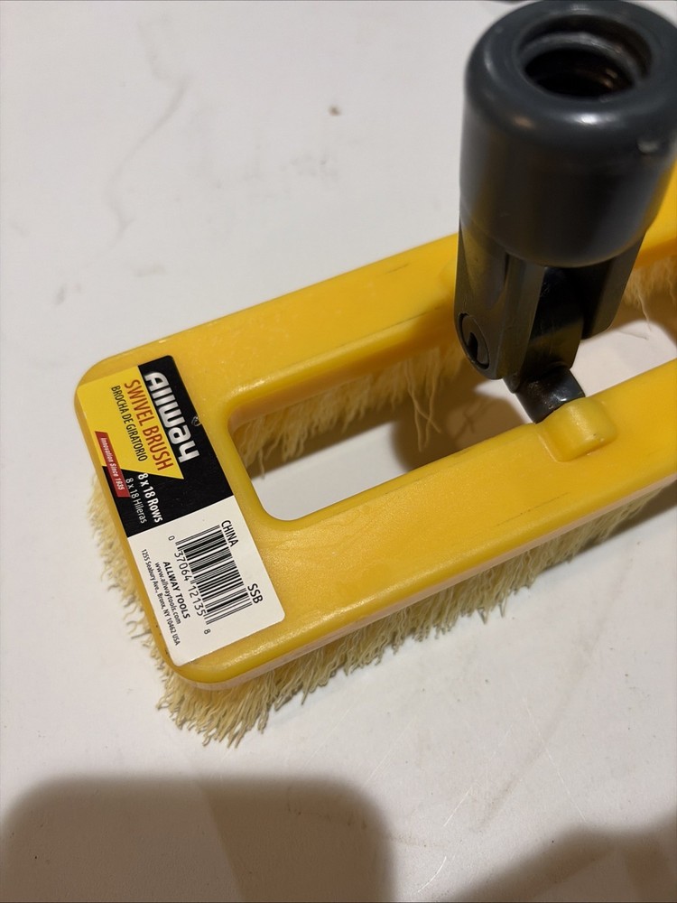 ALLWAY TOOLS SSB 8" Swivel Scrub Brush