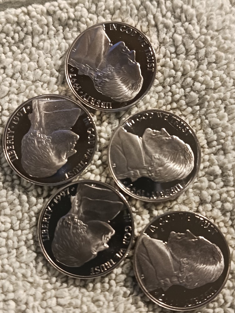1997-S Proof Jefferson Nickels