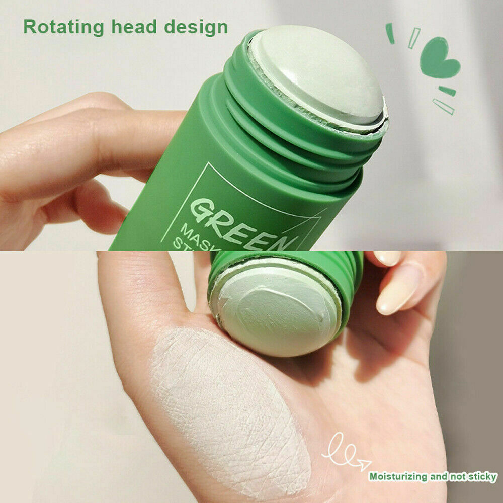 4 × Green Tea Purifying Clay Stick Mask for Deep Clean Pore Blackhead Remover US