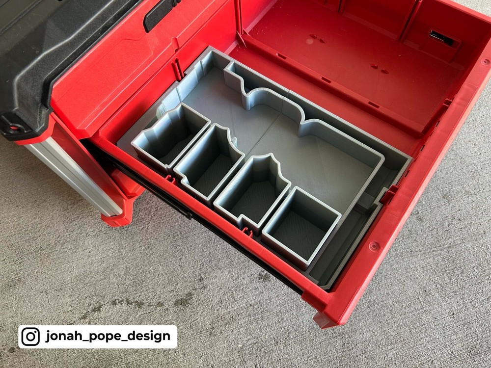 Milwaukee Packout Tool Box Drawer Insert for M12 Rivet Gun (Insert Only)