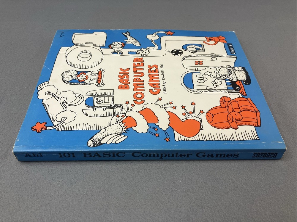 101 Basic Computer Games 1974 Code Book David H. Ahl Paperback Designer