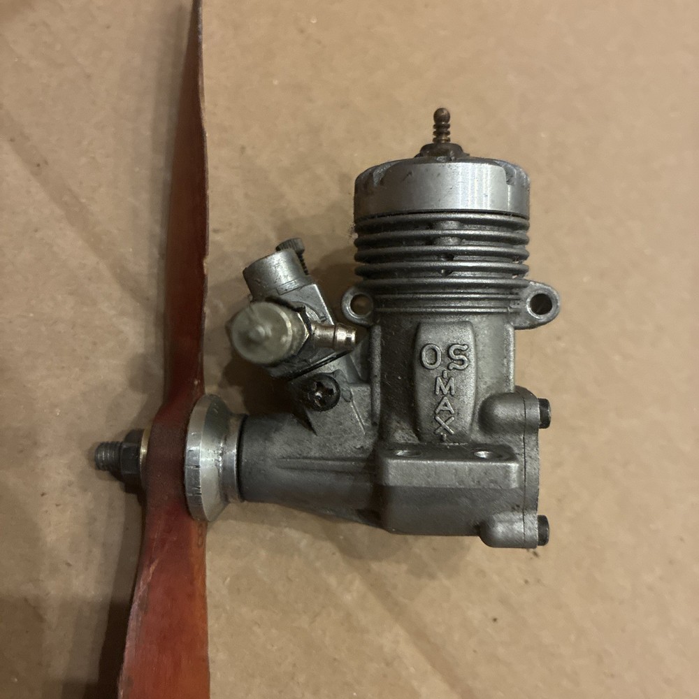 OS Engine O.S. Max 10 RC Model Airplane Engine Glow Motor Turns Has Compression