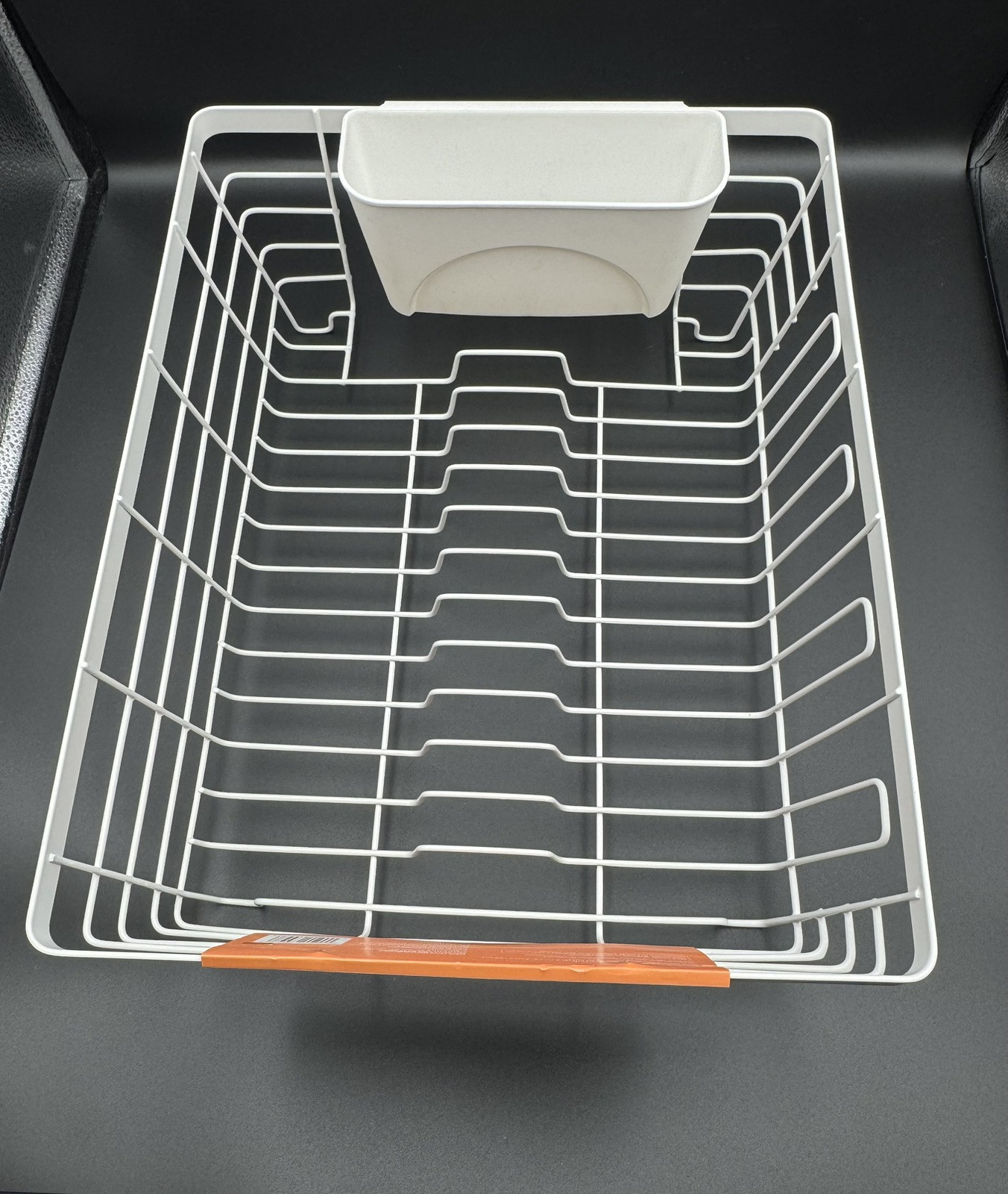 Large Flat Wire Dish Rack By Bed Bath & Beyond Squared Away 16.1x12.5x5.4 Inches