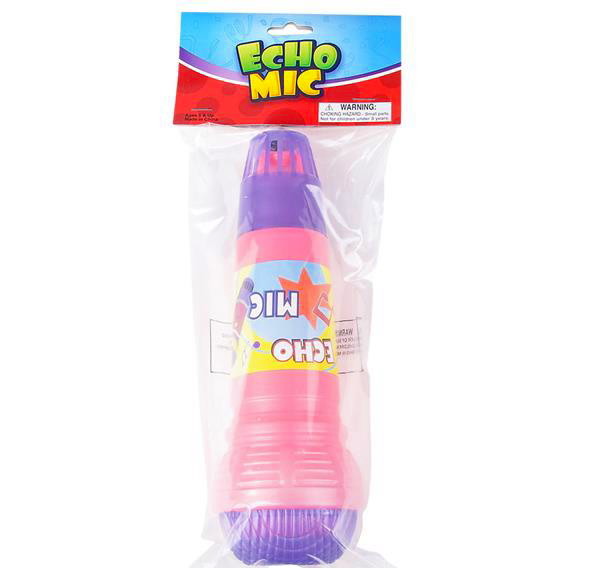 10" PLASTIC ECHO MICROPHONE PLAY TOY KARAOKE VIBRATE VOICE CHANGE FAST SHIPPING