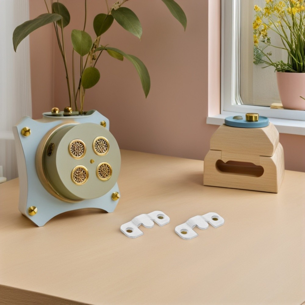 24pcs Flush Mount Bracket: Interlocking Picture Hanging Buckles - Stainless