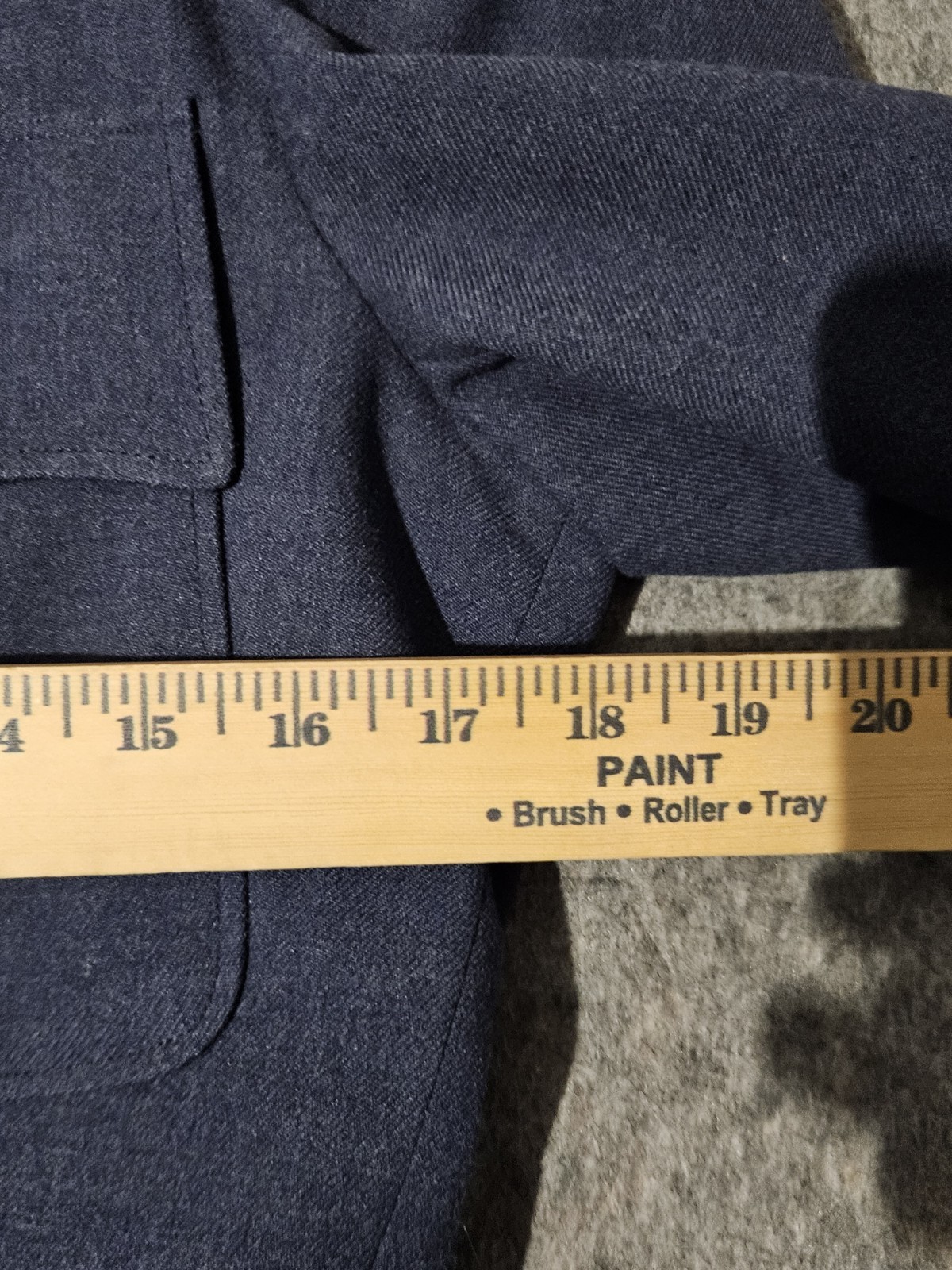 Vintage US Air Force Military Uniform Jacket 37R USAF Blue Wool