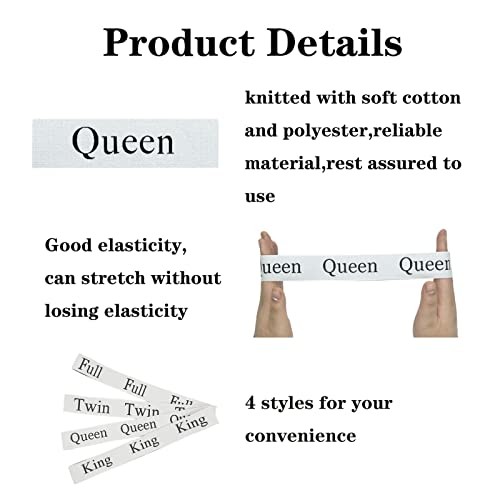 2 Pieces Bed Sheet Organizer Bands, Closet Organization Sheet Queen 2PCs