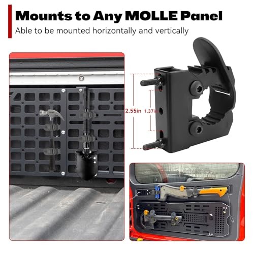 Quick Release Rubber Clamp Mount for MOLLE Panel its 1 MOLLE Panel Clamp -4