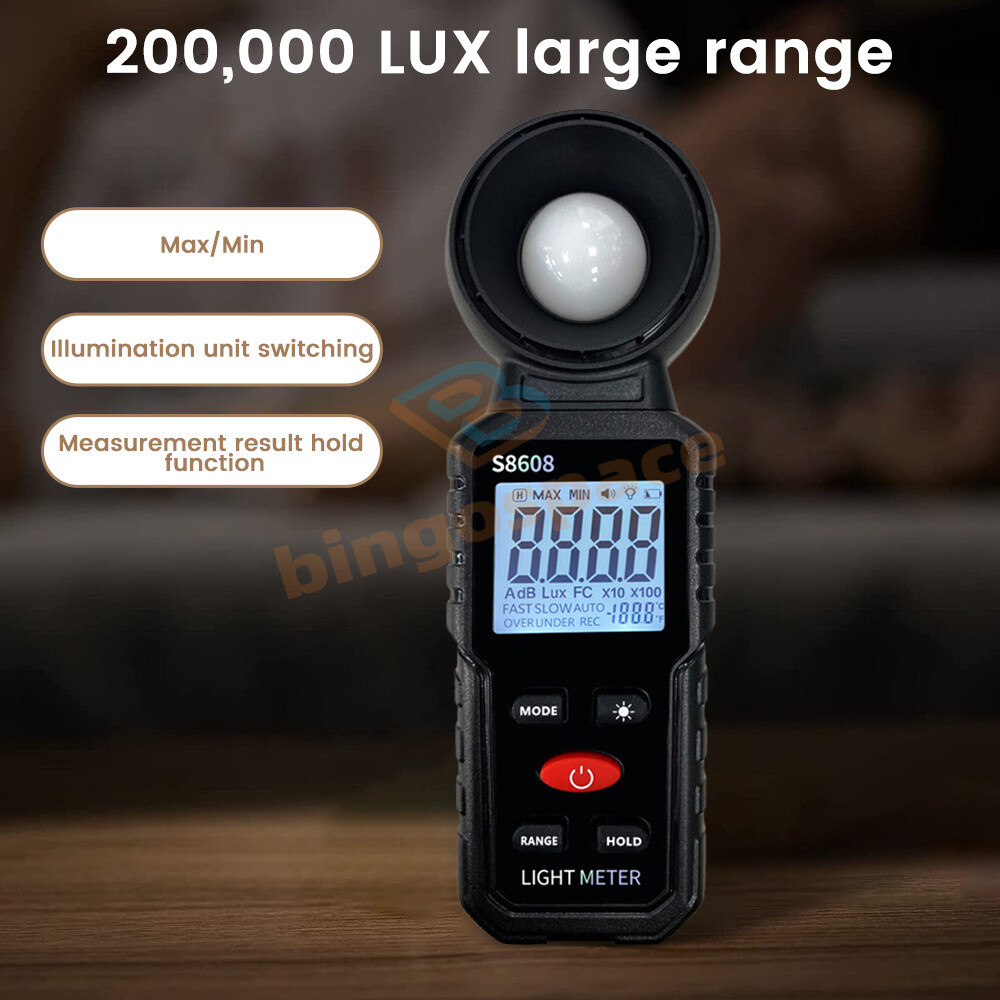 Digital illuminance Light Meter Lux meter Photometer 200000Lux Luxmeter Tool
