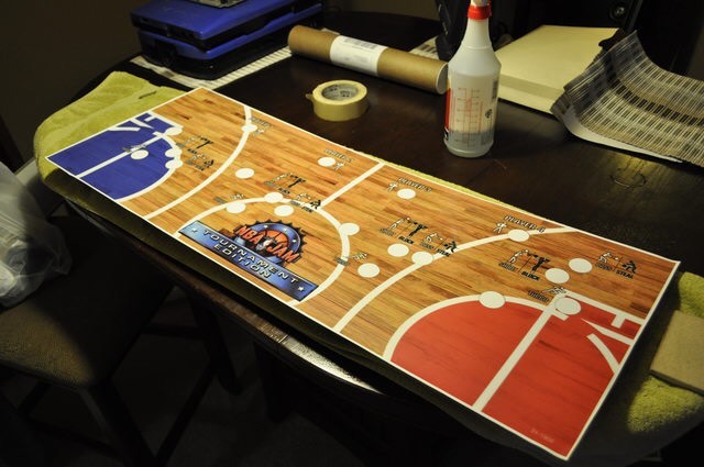 NBA Jam Tournament Edition Arcade Control Panel Overlay CPO Decal TE Midway