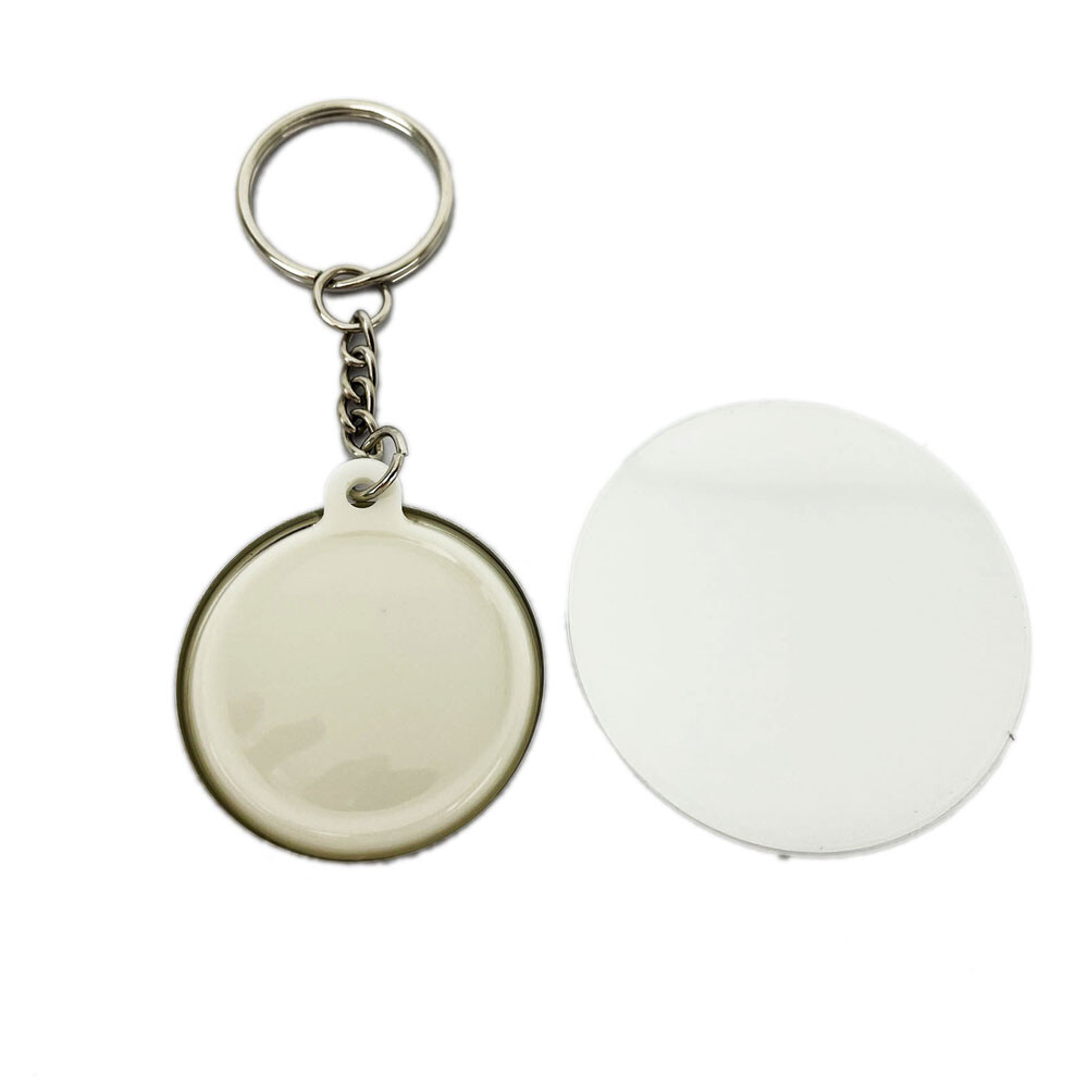 100 PCS/Pack 37mm Key Chain Button Parts for Badge Machine