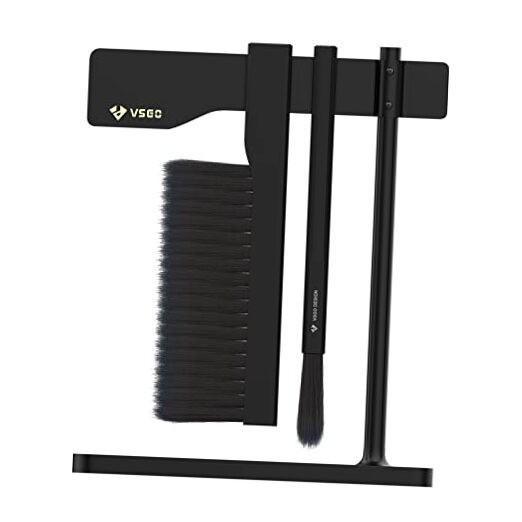 Magnetic Handle Coffee Grinder Brush with Storage Rack, Professional Espresso