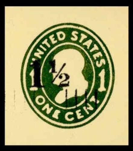 SCOTT #U491 VERY FINE MINT CUT SQUARE