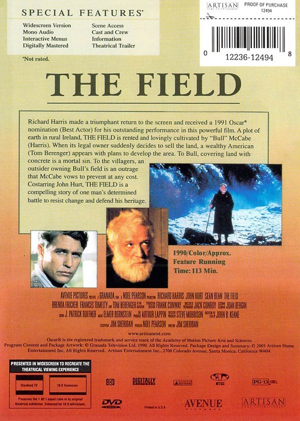 THE FIELD (DVD, 1990) - Pre-owned DVD