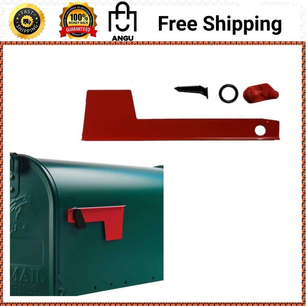 Replacement Aluminium Mailbox Flag Kit Red