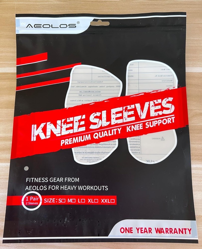 Breathable Black Knee Sleeves - 7mm Compression for Optimal Athletic Performance